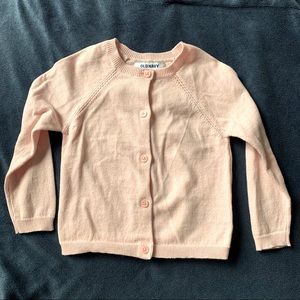 Light pink button up cardigan